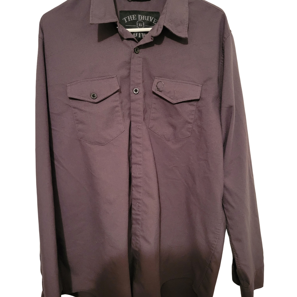 Purple Button-Up Shirt